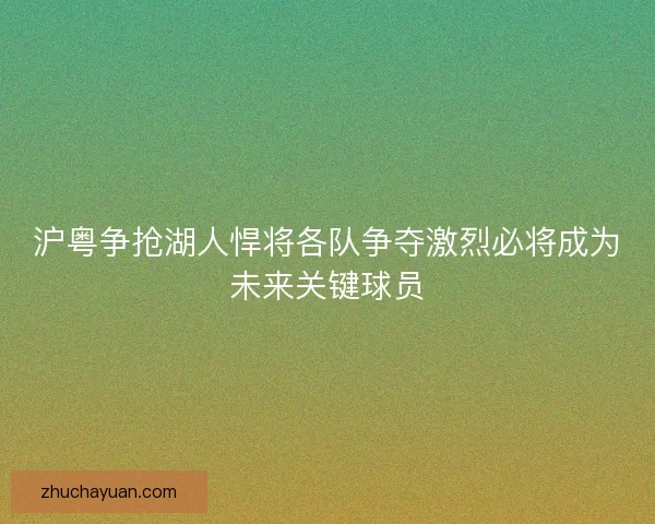 沪粤争抢湖人悍将各队争夺激烈必将成为未来关键球员 沪粤争抢湖人悍将各队争夺激烈必将成为未来关键球员